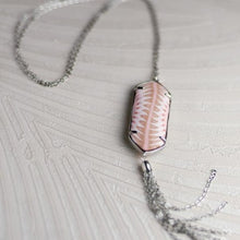 Pink Salt Hexagon Tassel 2-in-1 Necklace