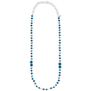 Navajo Blue 2-Length Beaded Necklace
