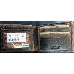 Cow Hunter Bi-Fold Single Flipper Wallet