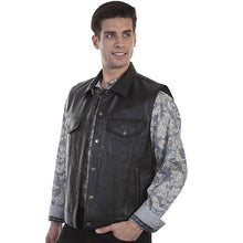 Leather Jean Jacket Vest