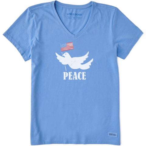 Peace USA Dove V-Neck T-Shirt