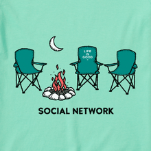 Social Network Camping V-Neck T-Shirt