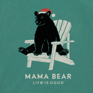 Holiday Adirondack Mama Bear V-Neck Long Sleeve T-Shirt