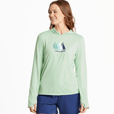 Sailboats Long Sleeve Active T-Shirt