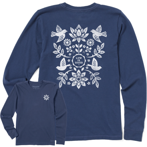 Folk Art Garden Long Sleeve T-Shirt