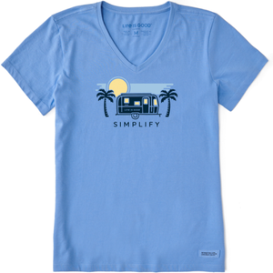 Simplify Beach Camper V-Neck T-Shirt