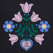 Heart Vase Bouquet V-Neck T-Shirt