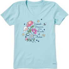 Sweet Dreams Wildflowers V-Neck T-Shirt