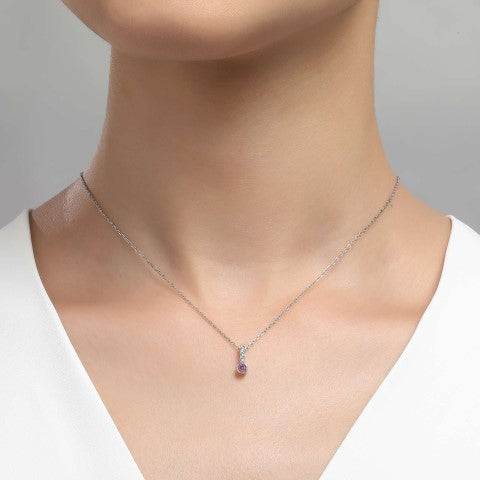 Short Birthstone Pendant