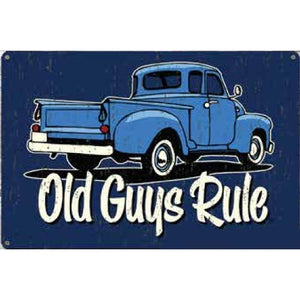 Blue Truck Vintage Metal Sign