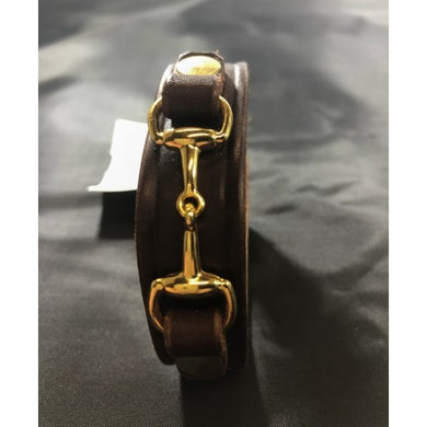 Leather Bracelet with Bit