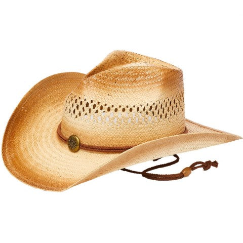 Vented Cowboy Hat with Chin Strap