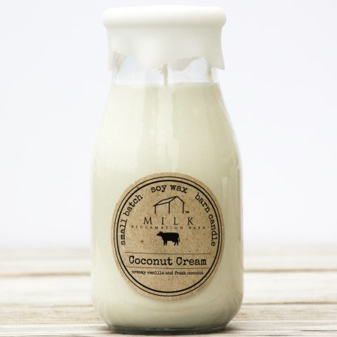 Coconut Cream Milk Bottle Candle