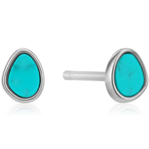 Tidal Turquoise Stud Earrings