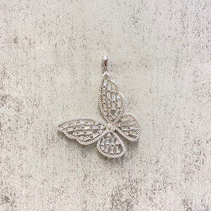 Large Sparkly Butterfly Pendant