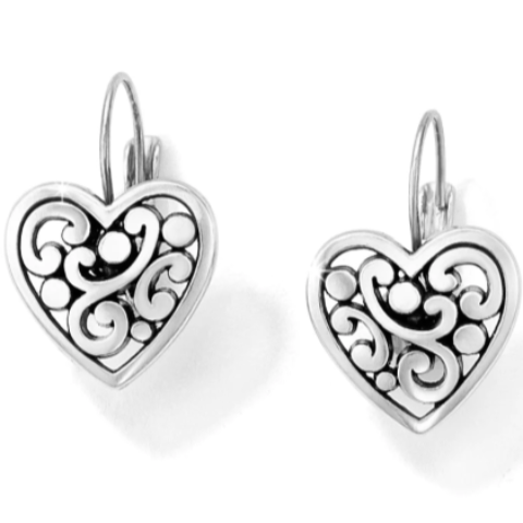 Contempo Heart Leverback Earrings