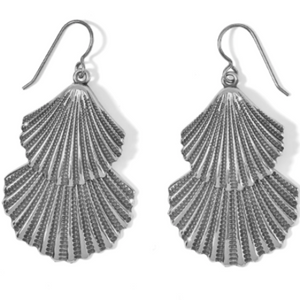 Two Tier Shell French Wire Earrings