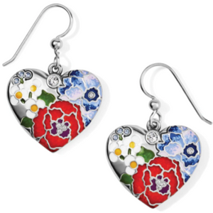 Blossom Hill Heart French Wire Earrings