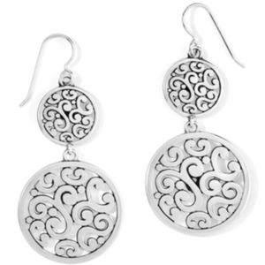 Medallion Duo French Wire Earrings