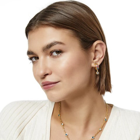 Colormix Jewel Hoop Earrings