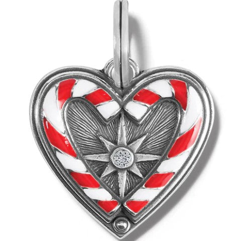 Candycane Sweetheart Charm