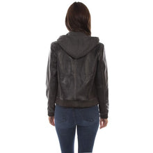 Leather Hooded Jacket