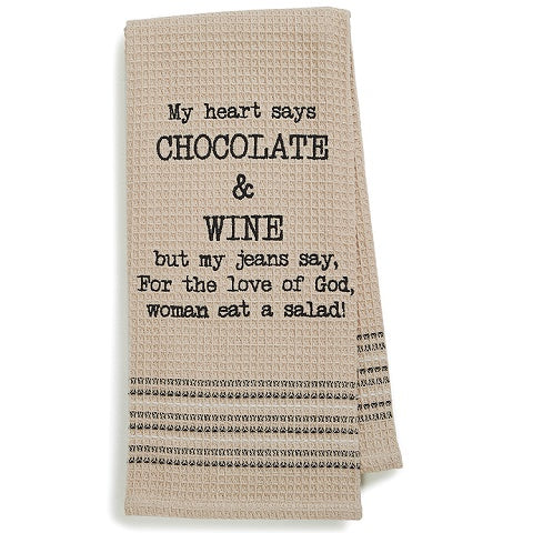 Chocolate & Wine Towel