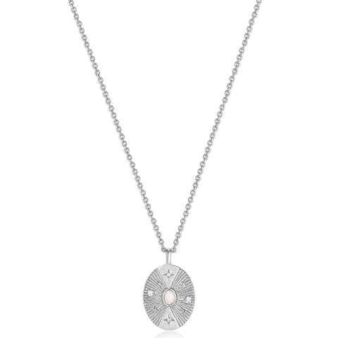 Scattered Stars Opal Disc Necklace