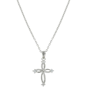 Tangled Arms Silver Cross Necklace