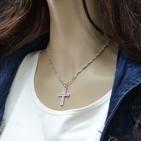 Rhinestone Cross Necklace