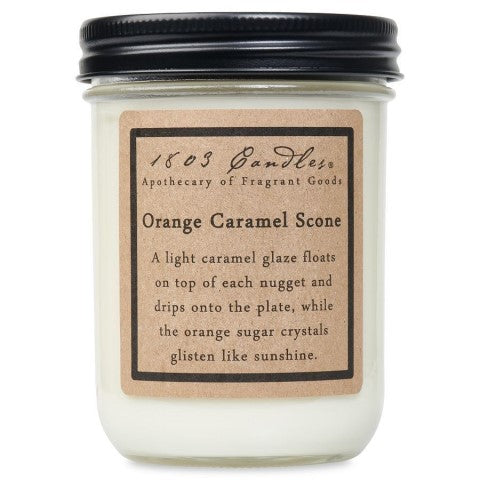 Orange Caramel Scone Jar Candle