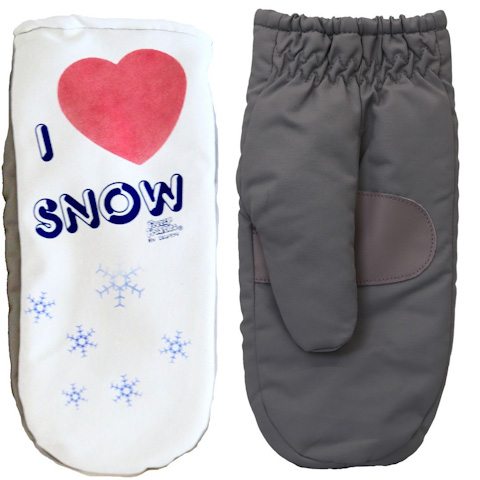 I Love Snow Children's Mittens