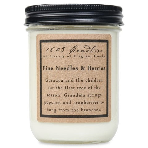 Pine Needles & Berries Jar Candle