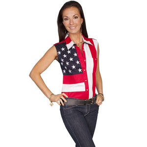 Patriotic Sleeveless Shirt