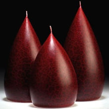 Short Berry Red Pillar Candle