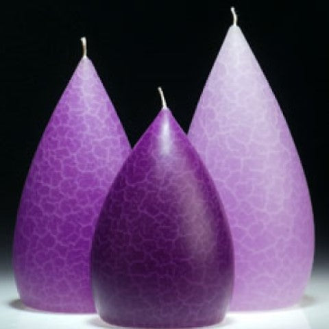 Short Grape Pillar Candle