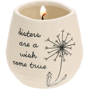 Sisters Are A Wish Come True Candle