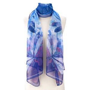 Stained Glass Dragonfly Scarf