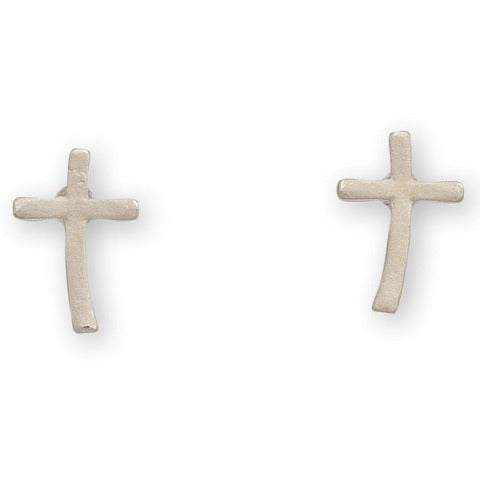 Cross Stud Bud Earrings