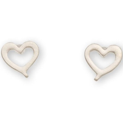 Heart Stud Bud Earrings