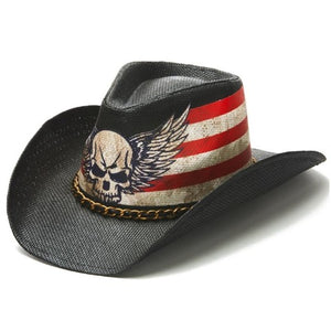 Skull Western Hat