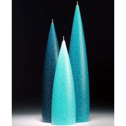 Tall Turquoise Pillar Candle