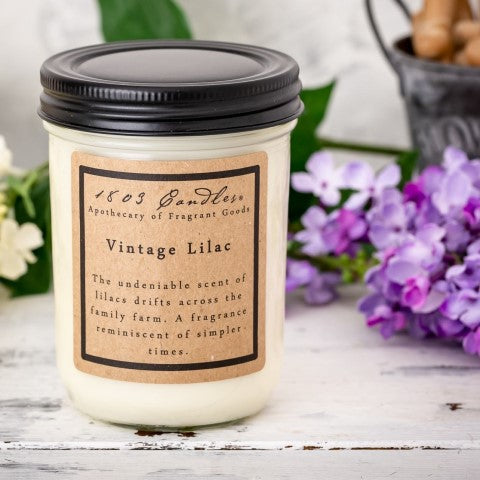 Vintage Lilac Jar Candle