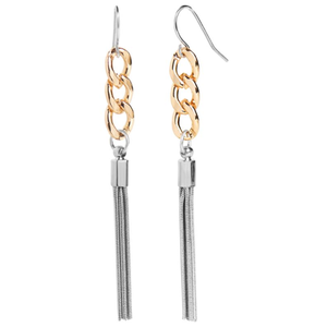Chain & Tassel Dangle Earrings
