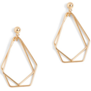 Delicate Triangles Dangle Earrings