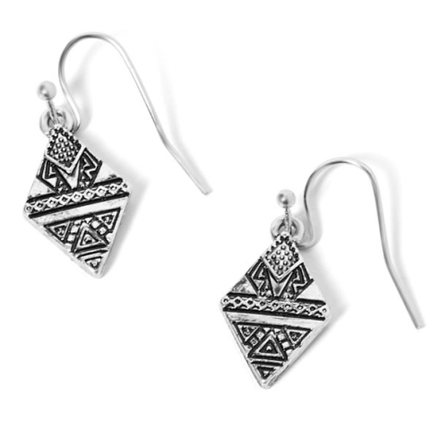 Black Aztec Diamond Earrings