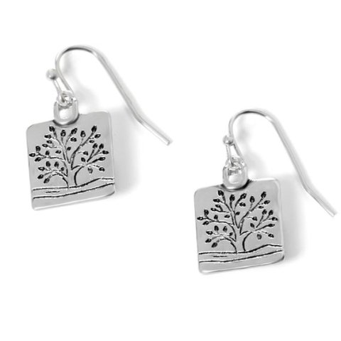 Square Family Tree Earring