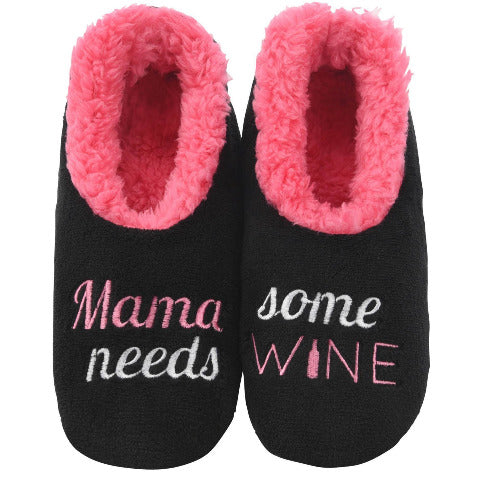 Mama Needs Wine Slippers