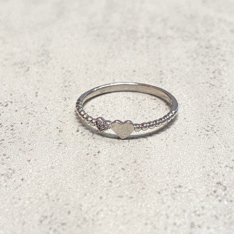 Small Double Heart Ring