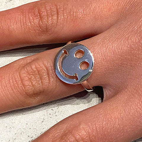 Smiley Disc Ring